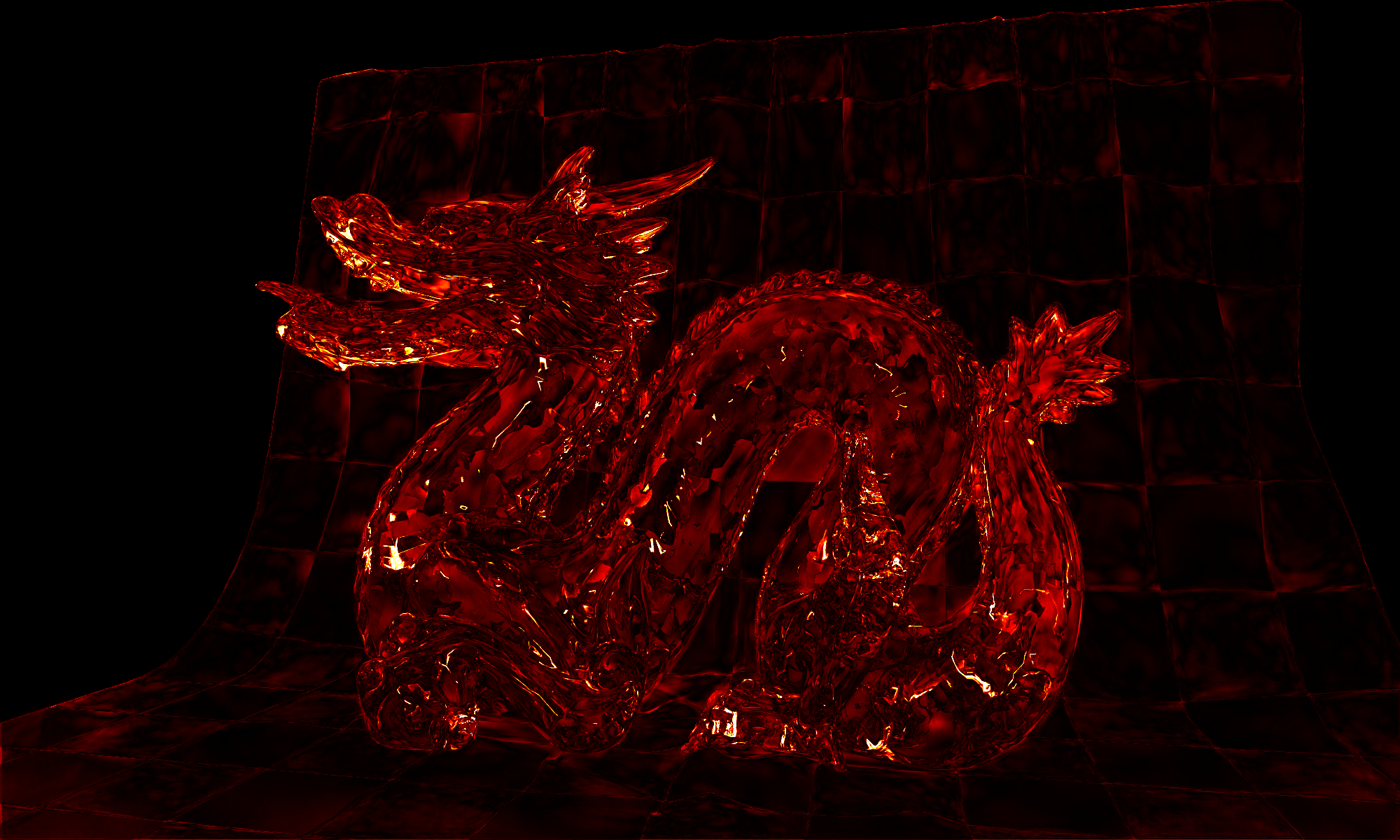 Error map for the same amber dragon view